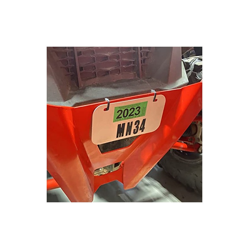 Universal ATV/UTV License Plate Mounting Kit – Black Plastic –