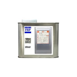 ホートク FRPトップコート（ゲルコート/インパラフィン）オルソ系/黒/ブラック 0.5kg 硬化剤10ml付 / FRP樹脂/補修