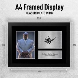 HWC Trading FR A4 Michael Clarke Duncan Daredevil Wilson Fisk/Kingpin Gifts Printed Signed Autograph Picture for TV Show Fans - A4 Framed
