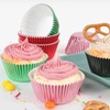Caperci Pink Foil Cupcake Muffin Liners Standard Size Baking Cups
