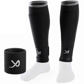 LUX Football Sock Sleeves with Free Guard Stays for Men/Boys/Youth Compatible with Football Grip Sock