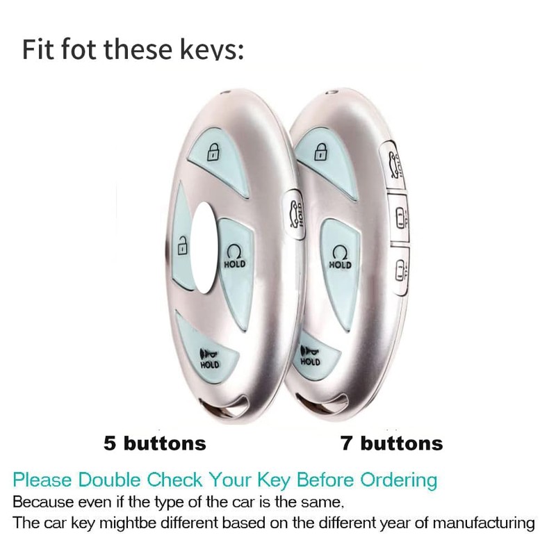 ontto Key Fob Cover Keyring fit for Hyundai Ioniq 6