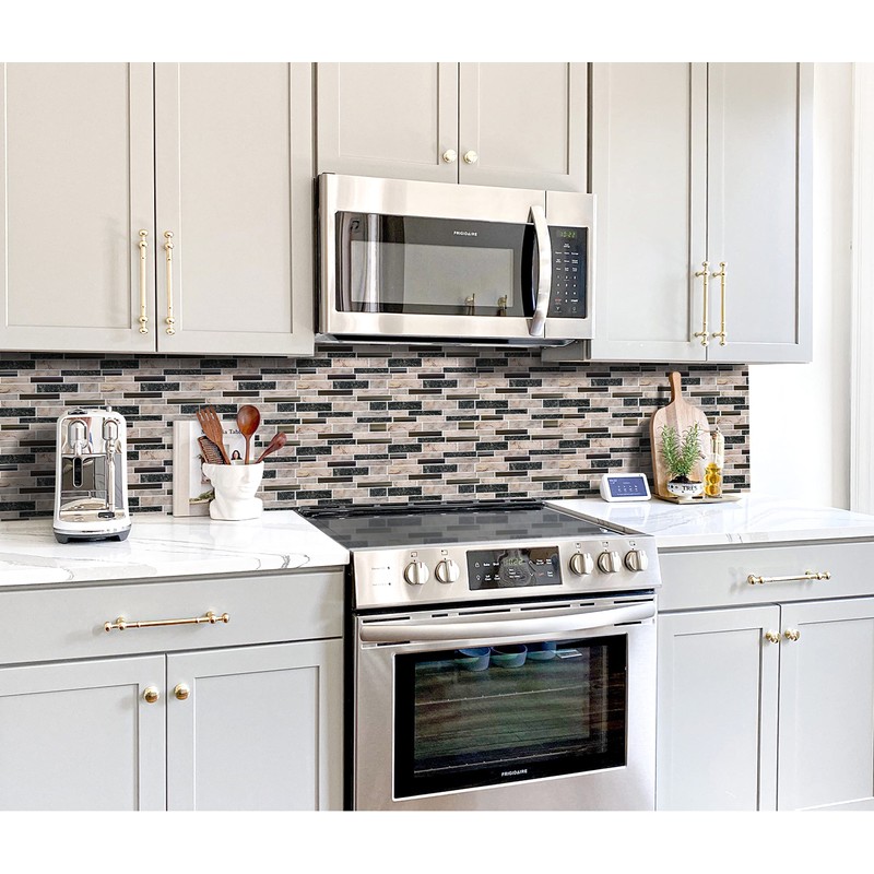 STICKGOO Thicker Design Peel and Stick Tile Backsplash, 12”×12”Stick on