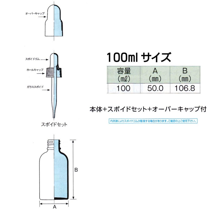 Light Blocking Bottle with Dropper (3.4 fl oz (100 ml)