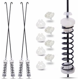 W10780045 Washer Suspension Rod Kit – Compatible with Whirlpool Amana Kenmore Roper Includes 4 Steel Springs and Mounts Fits NTW4516FW WTW4816FW2 RTW4516FW2 Replacement for Whirlpool Washer Parts