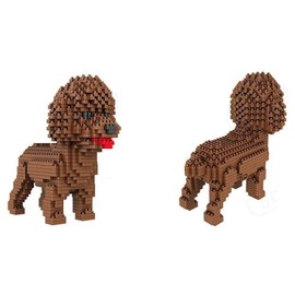 Atomic Building Poodle Dog or Poodle Figure to Build with Nano Blocks 950 Pieces
