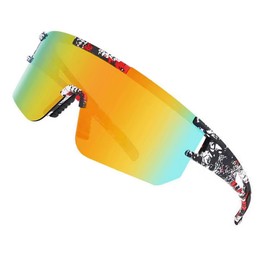 ZHABAO Polarisierte Sonnenbrille für Damen und Herren, UV400 Anti-UV-Schutz, Sport-Sonnenbrille für Outdoor-Sport (10)