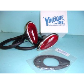 Vintique 1938 1939 Ford Deluxe  passenger car tail lights with mounting pads