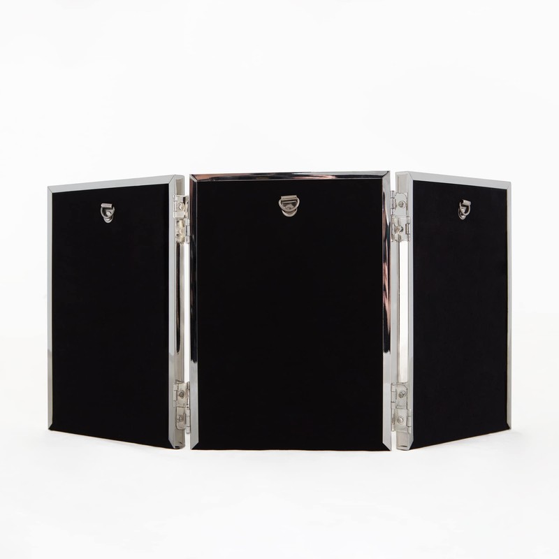 Frametigo Silver Plated Thin Edge Triple Frame Photo Frame -