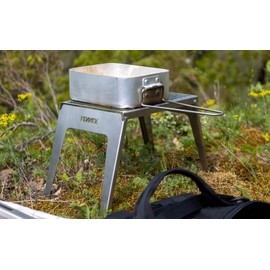 FENNEK Klapprost | Very Compact | for Grilling Over Hobos, Camping Stoves, Fire Pits and Much More | Made in Germany | Made in Germany