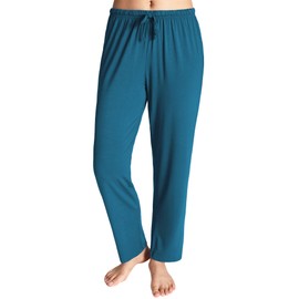 Latuza Women's Knit Loungewear Pajama Pants L Teal Blue