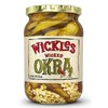 Sims Foods, Wickles Wicked Okra, 16 OZ (Pack of 4)
