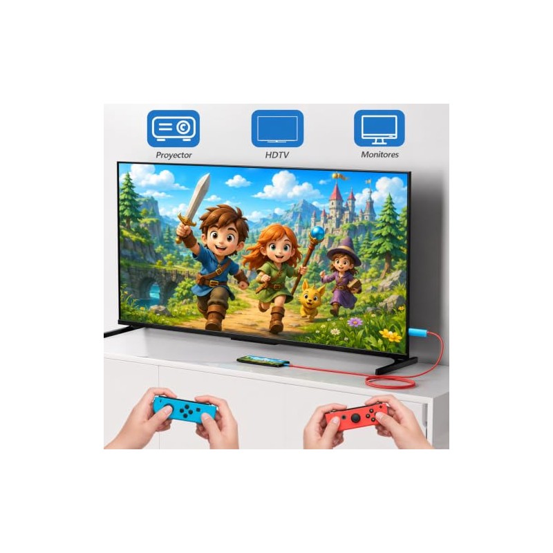 4K 60Hz Cable Tybe-C a HDMI, Aplicable Dock portatil switch/Switch