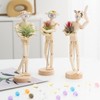 Melphoe 3 Pack Air Plant Holder Wooden Jointed Mannequin Tabletop
