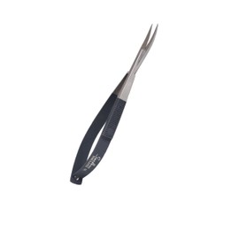 Spring Embroidery Scissors, Manicure and Cross Stitch Sewing Craft, Small Tool Scissor, Multipurpose use (Black Grip Curved)