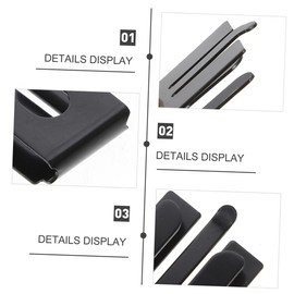 BIUDECO 2Pcs Mic Clip for Vehicle Mount Hanger Easy Installation No Drilling Required Durable Construction Replacement for Broken Mic Holders