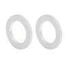 X AUTOHAUX 4pcs M14 Silver Tone Oil Drain Plug Gaskets