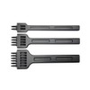 MiJunHD 3Pcs Leather Prong Punch Tool Set, 4mm Hole Spacing