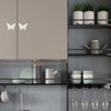 CPELLESSE 6 pcs Butterfly Cabinet Knobs, Crystal Cupboard Pulls Kitchen