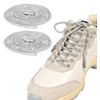 ValueBargain 2 Pcs Rhinestone Laces, 63 Inch Silver Shoe Laces