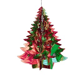 Foil Ceiling Decorations Christmas 2 Tone - 30cm Bell Foil Christmas Decoration (Red/Green)