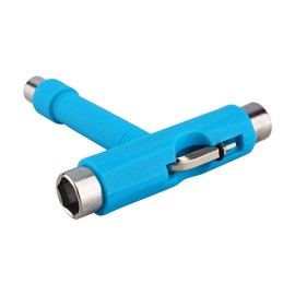 Herramienta de patineta en T, fácil de usar, peso ligero, todo en 1, herramienta duradera en uso, diseño en forma de T para monopatín