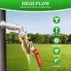 Brass Garden Hose Shut Off Valve with Full-Flow Design -
