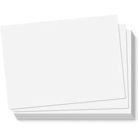 JIANTA Postcards Blank Cards A6 Index Cards White 100 Sheets 300 g Thick Paper for Postcards Greeting Cards Invitation Cards for Printing - 148 x 105 mm