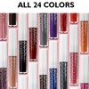 24pcs LANGMANNI Matte Lip Glaze Set Waterproof NonStick Cup Lip