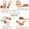 0000 Gauge Pure Copper Lugs 4/0 AWG-1/2" Ring Terminal Cable