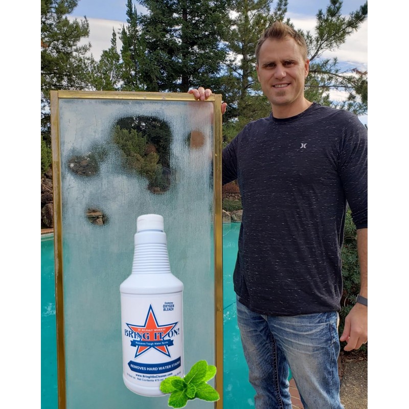 Bring It On Cleaner Hard Water Stain Remover for Glass,