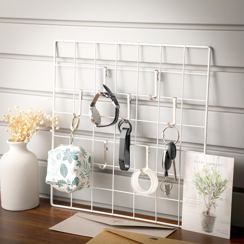 Lyrow 40 Pcs J Hook for Wire Shelving Hooks Stainless