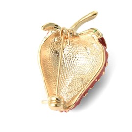 Strawberry Brooch for Women, Fruity Plant Jewellery, Enamel Pin