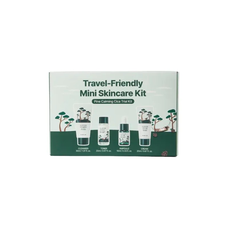 Round Lab Pine Calming Cica Trial Kit Mini Skincare Kit