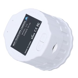 WiFi Telescope Eyepiece Camera, 4MP Electronic Eyepiece Camera, 2K Video Recording, Telescope Accessories for Optical 30mm-50mm Telescopes and Microscopes (White)