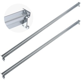 Trandraft 2 Pack Universal File Bars for Filing Cabinet Lateral Front to Back File Drawer Rail for Hanging Wood Cabinets Office Storage to Keep Organized