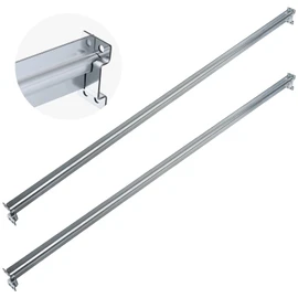 Trandraft 2 Pack Universal File Bars for Filing Cabinet Lateral Front to Back File Drawer Rail for Hanging Wood Cabinets Office Storage to Keep Organized