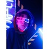 Guayma LED Light Up Glasses with Balaclava Face Mask-Cyberpunk Futuristic