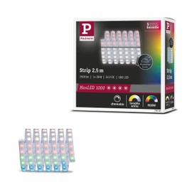 Paulmann 70530 MaxLED 1000 LED Strip RGBW Single Strip IP44 28 W 1000 lm/m Dimmable 2.5 m Silver Plastic 72LEDs/m