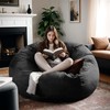 Anuwaa 5FT Bean Bag Chair for Adults Memory Foam, Dutch