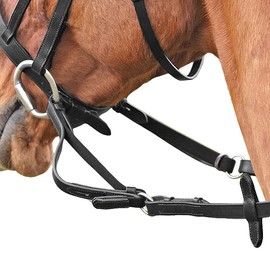 Shires Pony Size Flexi Reins: Black