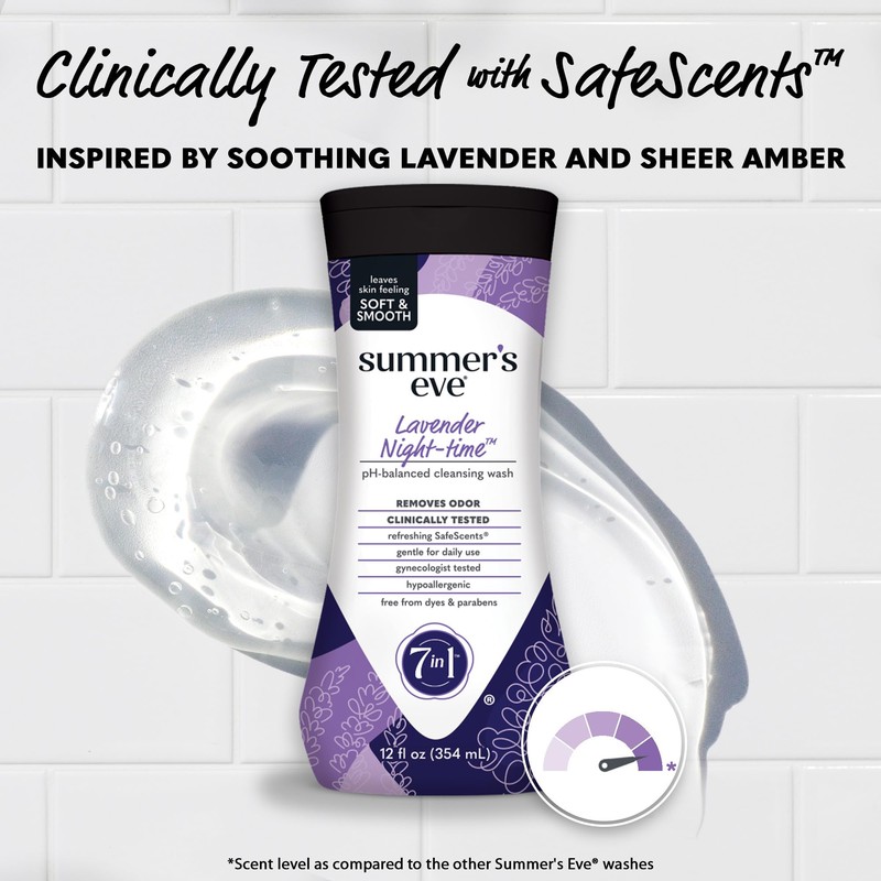 Summer's Eve Lavender Night-time Daily Refreshing All Over Feminine Body