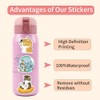 110 Pcs Mofusand Cat Stickers for Children Teens Girls Boys,Cute