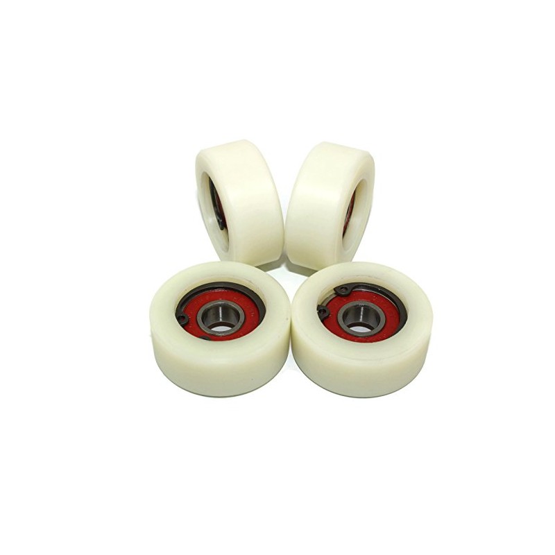 4 Pieces Nylon Polyamide Rollers 40 mm diameter 16 mm