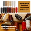 37-Pack Upholstery Repair Kit, Leather Stitching Kit with Waxed Thread,