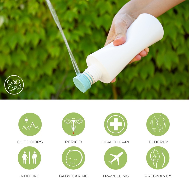 CuloClean Portable Bidet for Toilet or Travel. Peri Bottle for