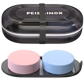 Doter Leakproof Travel Soap Dish with Lid - Draining Soap Bar Holder for Bathroom, Shower, Gym, School, Camping, Vacation, Outdoor