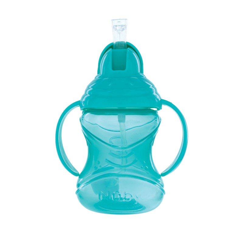Nuby No-Spill Flip N' Sip Clik-It Cup with 360 Straw,