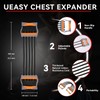 Adjustable Chest Expander with 5 Removable Tubes Resistance Bands for