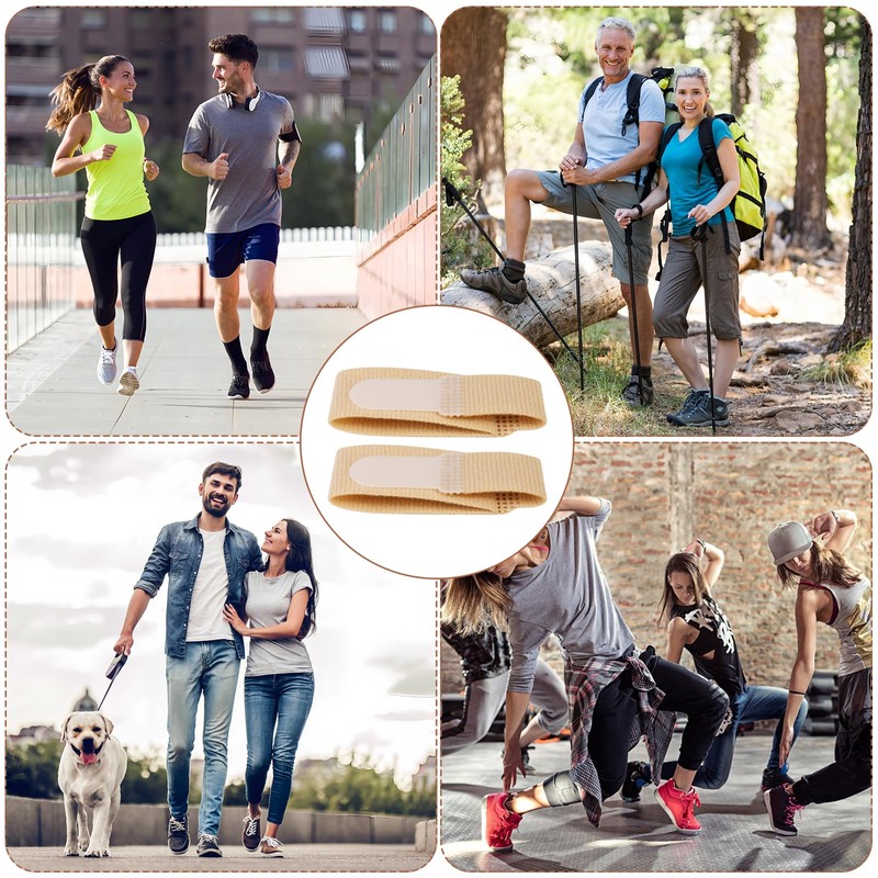 Dirvcp 10 Pack Fabric Hammer Toe Wraps Adjustable Toe Corrector